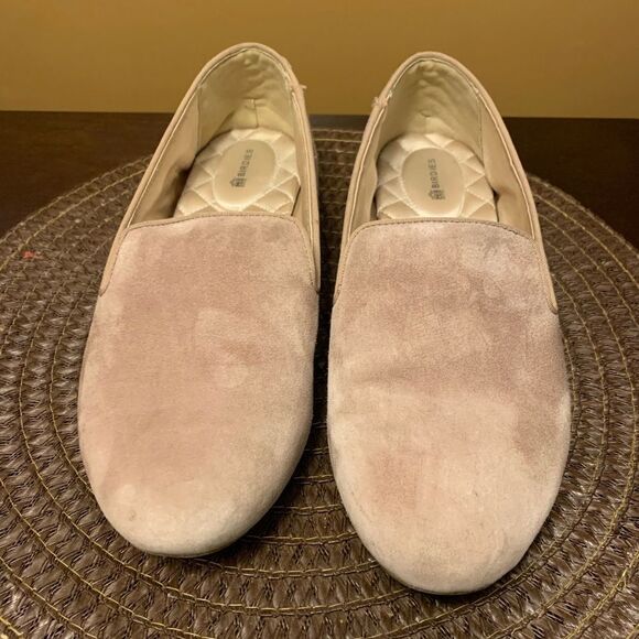 Birdies Ballet Flats Golden Oak Suede The Starling Almond Toe Slip-On Shoes 11 - Picture 1 of 8